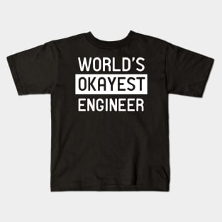 World's Okayest Engineer Kids T-Shirt